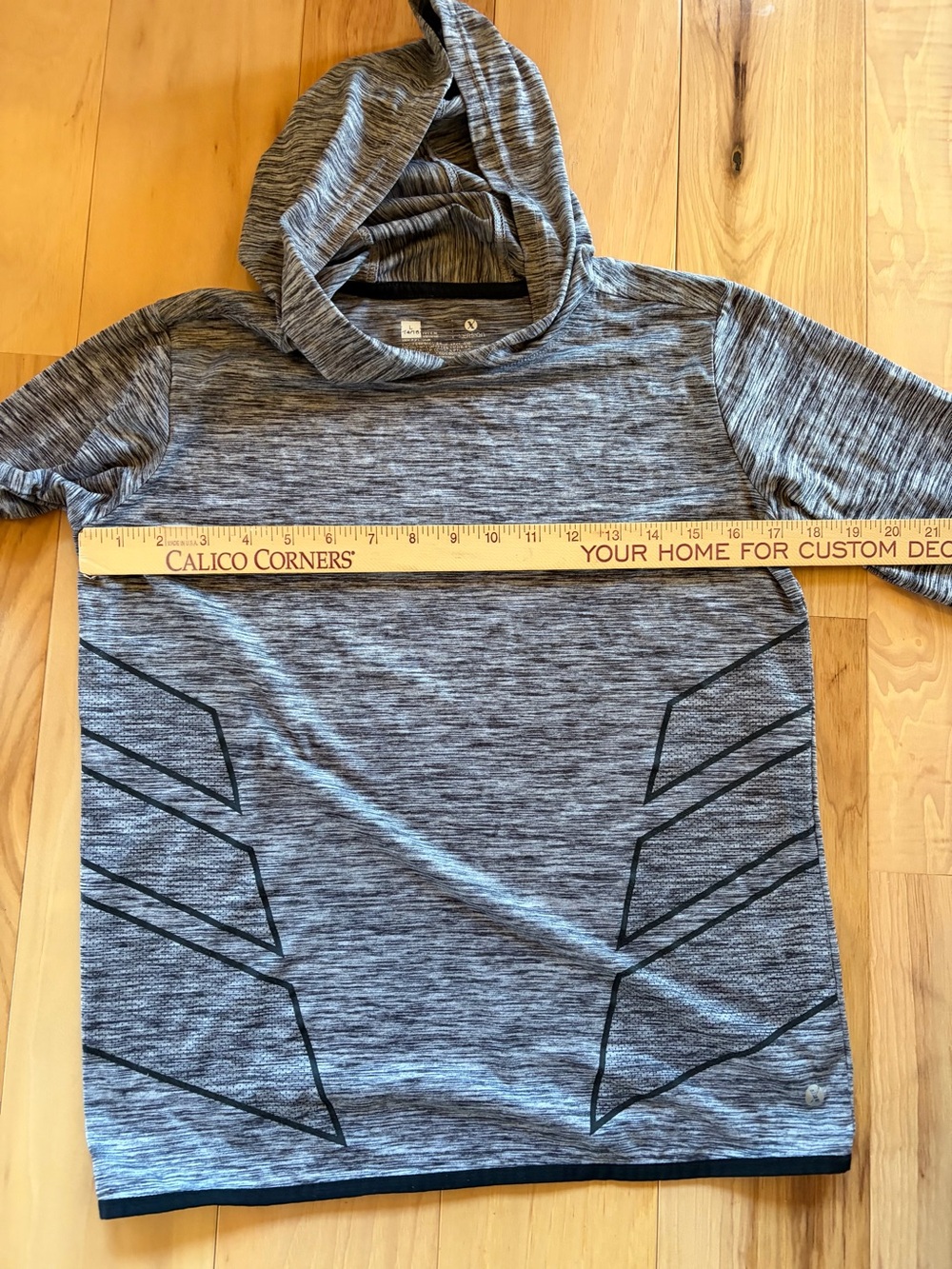 Youth Gray Hooded Performance Thin Knit Hoodie